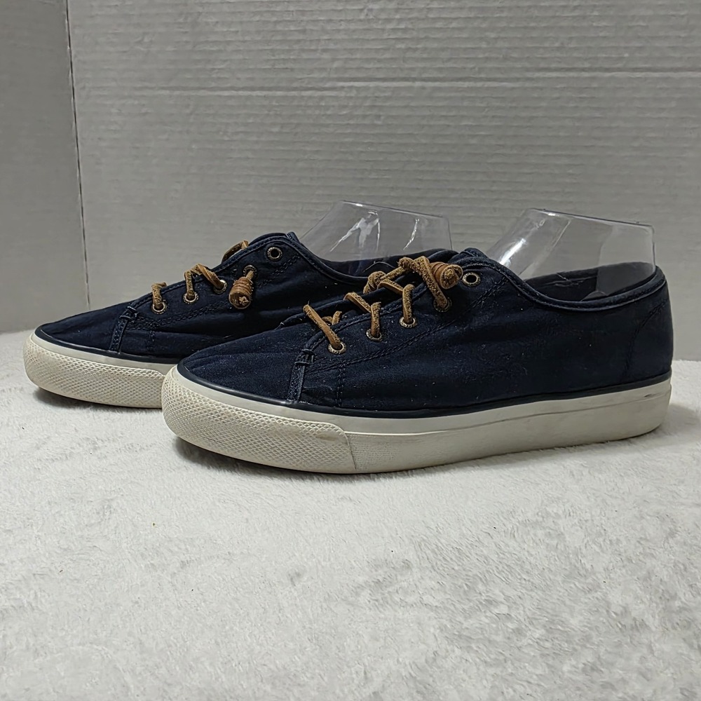 Sperry Women's Navy Blue Crest‎ Vibe Sneaker Size 11 Boat Shoe Slip On